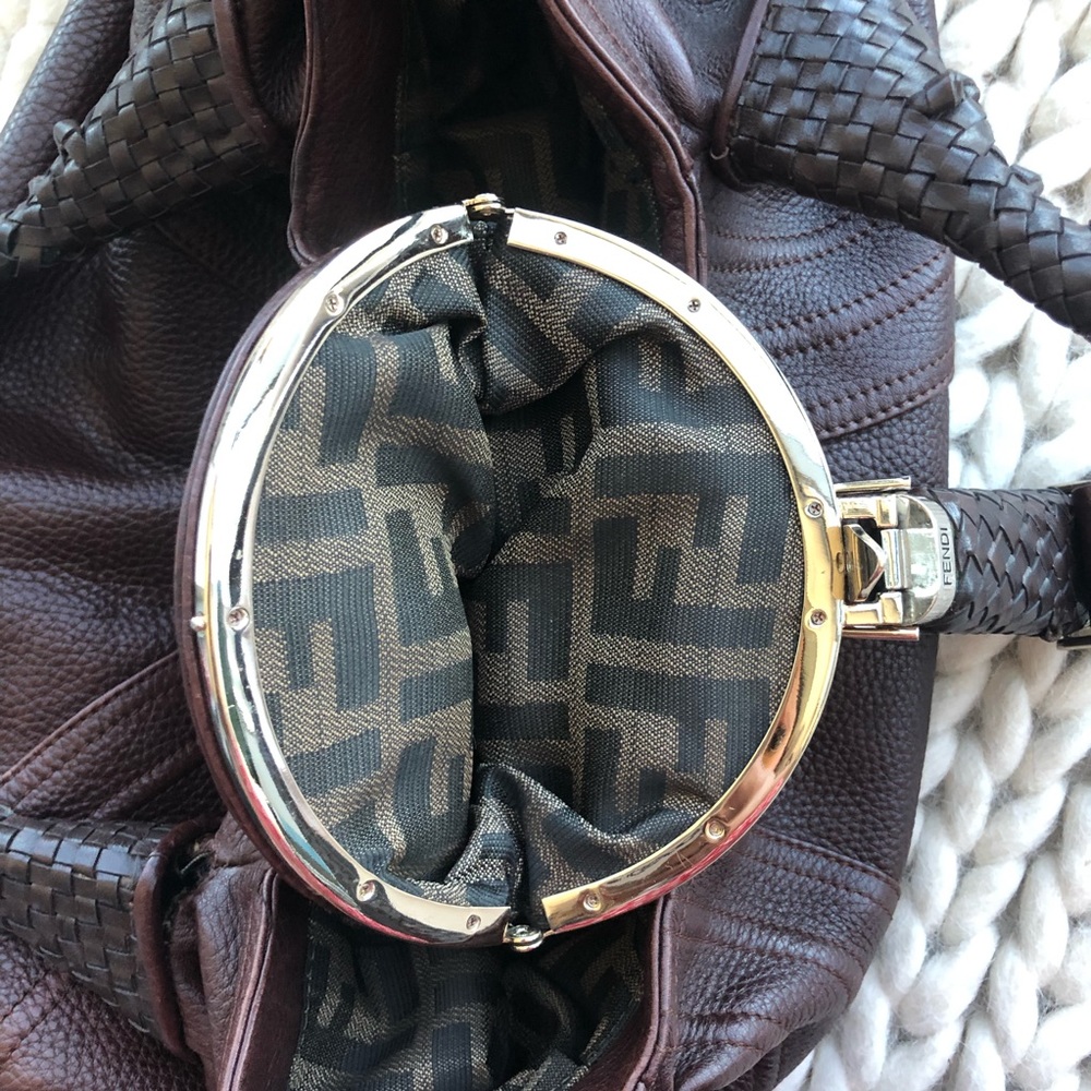 Fendi Nappa Leather Spy Bag in Brown - Picture 8 of 8